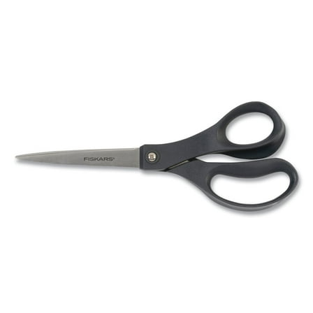 Fiskars 1067262 8 in. Long 3.75 in. Cut Length Straight Handle Everyday Scissors - Black