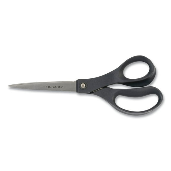 Fiskars 1067262 8 in. Long 3.75 in. Cut Length Straight Handle Everyday Scissors - Black