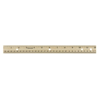 12Pcs Wood Rulers Measuring Rulers Students Rulers Math Learning Rulers  Clear Printing Rulers 