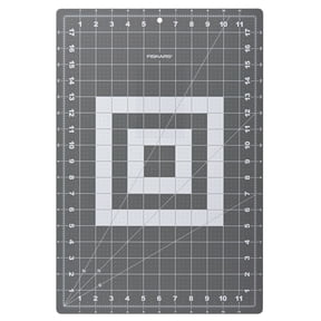 Fiskars 12” x 18” Double-Sided Self Healing Rotary Cutting Mat, Gray