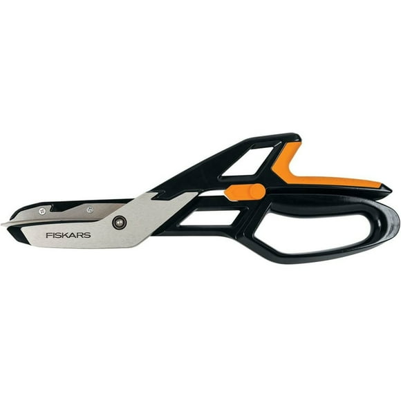 Fiskars 13 in. Straight Snips, Black and Orange, 1 Count