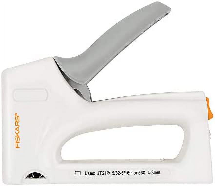 Fiskars 1324601001 Crafts Precision Staple Gun, White/Grey