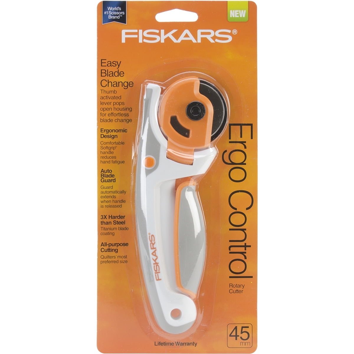 Fiskars 197990-1001 Easy Change Ergo Control Rotary Cutter, 45mm