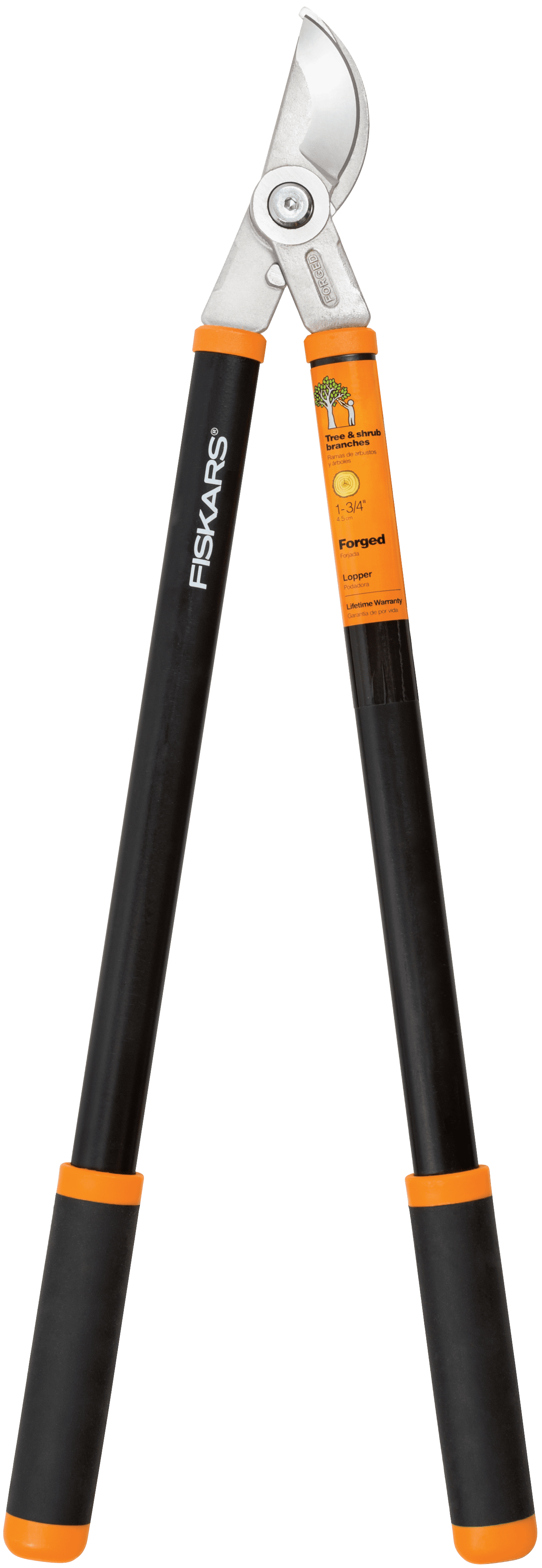 Fiskars 28" Forged Lopper, 1" Cut Diameter, Black and Orange, 2.9 lbs.