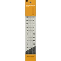 Fiskars 3" x 18" Acrylic Sewing Rulerwith Gridlines, Measuring Tool
