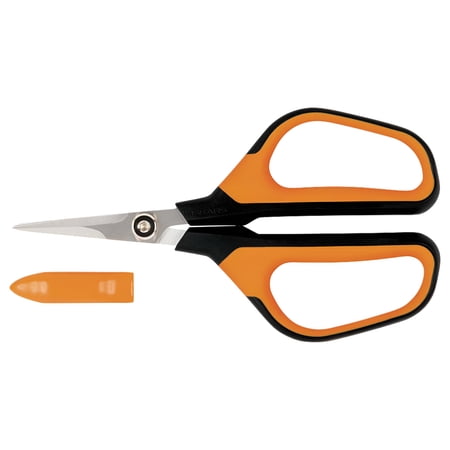 Fiskars 399230-1001 Micro-Tip Pruning Shears, Orange/Black