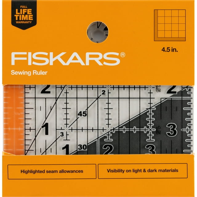 Fiskars 4.5in x 4.5in Sewing Ruler