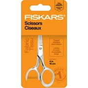 Fiskars 4" Forged Steel Embroidery Scissors, Silver
