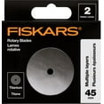 Fiskars 45mm Titanium Rotary Blades (2 Pack) Rotary Cutter Blade