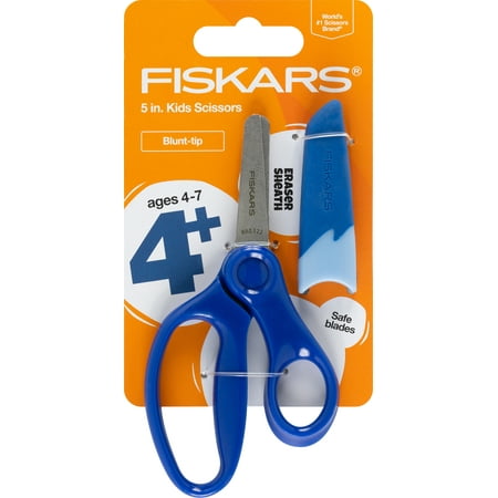 Fiskars 5" Blunt-tip Kids Scissor Ages 4-7, Blue