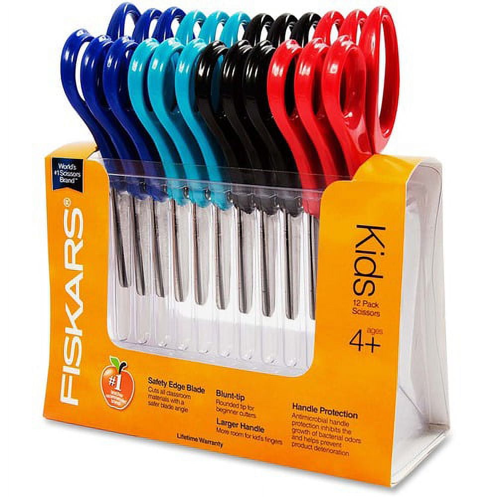 Fiskars Fsk94167097 Scissors Kids Blunt Tip 5in Full Length, Assorted Color