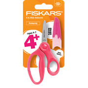 Fiskars 5 Inch Pointed Kids Scissor Ages 4-7, Pink