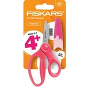 (6 pack) Fiskars 5" Pointed Kids Scissors in Pink, Ages 4-7, Elementary School Scissors