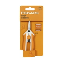 Fiskars 5" Stainless Steel Micro-Tip Easy Action Scissors, White