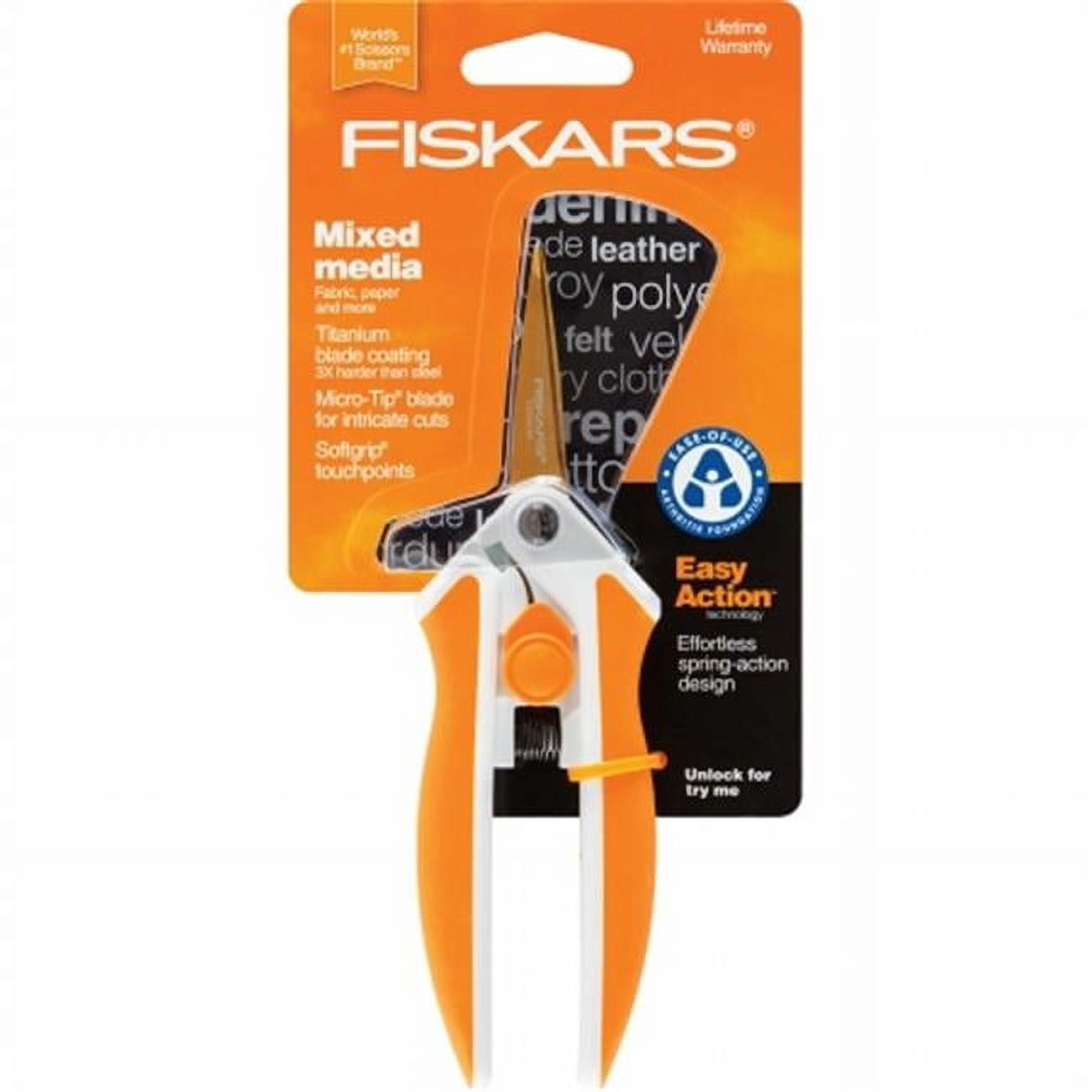 Fiskars Micro Tip Scissors — Colophon Book Arts Supply