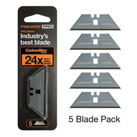 Fiskars 771010-1001 Pro Replacement EC36 Blades, 5 Pack, Silver