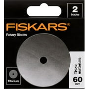 Fiskars 60mm Titanium Rotary Blade 2-Pack