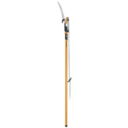 Fiskars 7'-14' Extendable Pole Saw and Pruner Garden Tool with Power-Lever