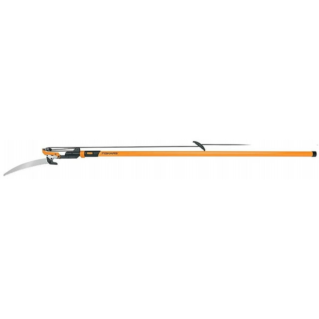 Fiskars 7'14' Extendable Pole Saw and Pruner Garden Tool with Power