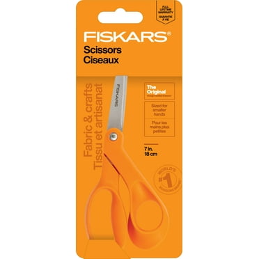 Fiskars 7" Petite Original, Orange-Handled Scissors