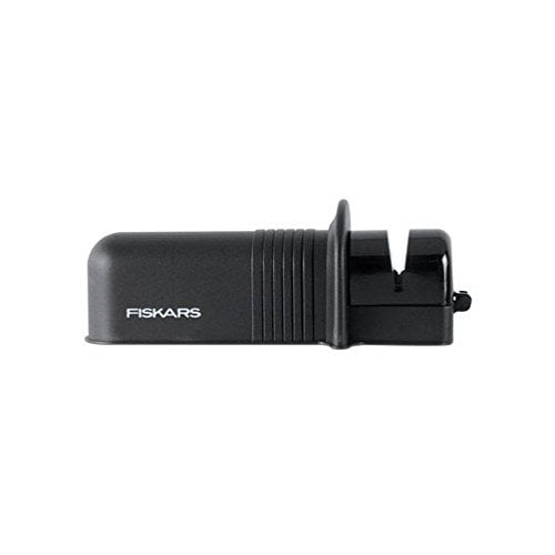 Fiskars 7861 - Axe and Knife Sharpener - Dual-Purpose Tool for Easy Blade Maintenance