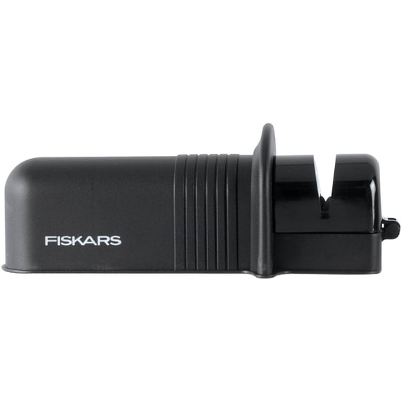 Fiskars 7861 - Axe and Knife Sharpener - Dual-Purpose Tool for Easy Blade Maintenance