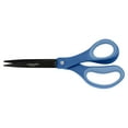 thumbnail image 1 of Fiskars Everyday Non-Stick Titanium Coated Steel Pointed Scissors, 4" Blades, Blue & Black, 1 of 10