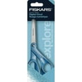 thumbnail image 1 of Fiskars 8" Fashion Glitter Explore Scissors, Digital Cloud, Light Blue, 1 of 6