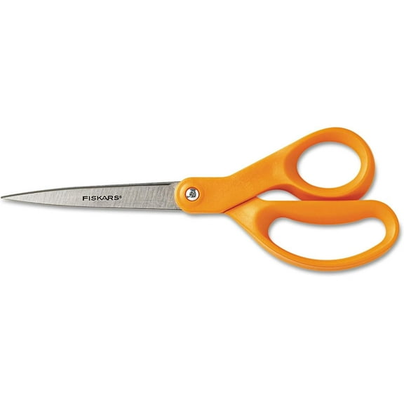 Fiskars Multi Purpose Scissors Fiskars-Multi Purpose Scissors - All-Purpose, Pointed Tip - 1 Pack, 8 Inch