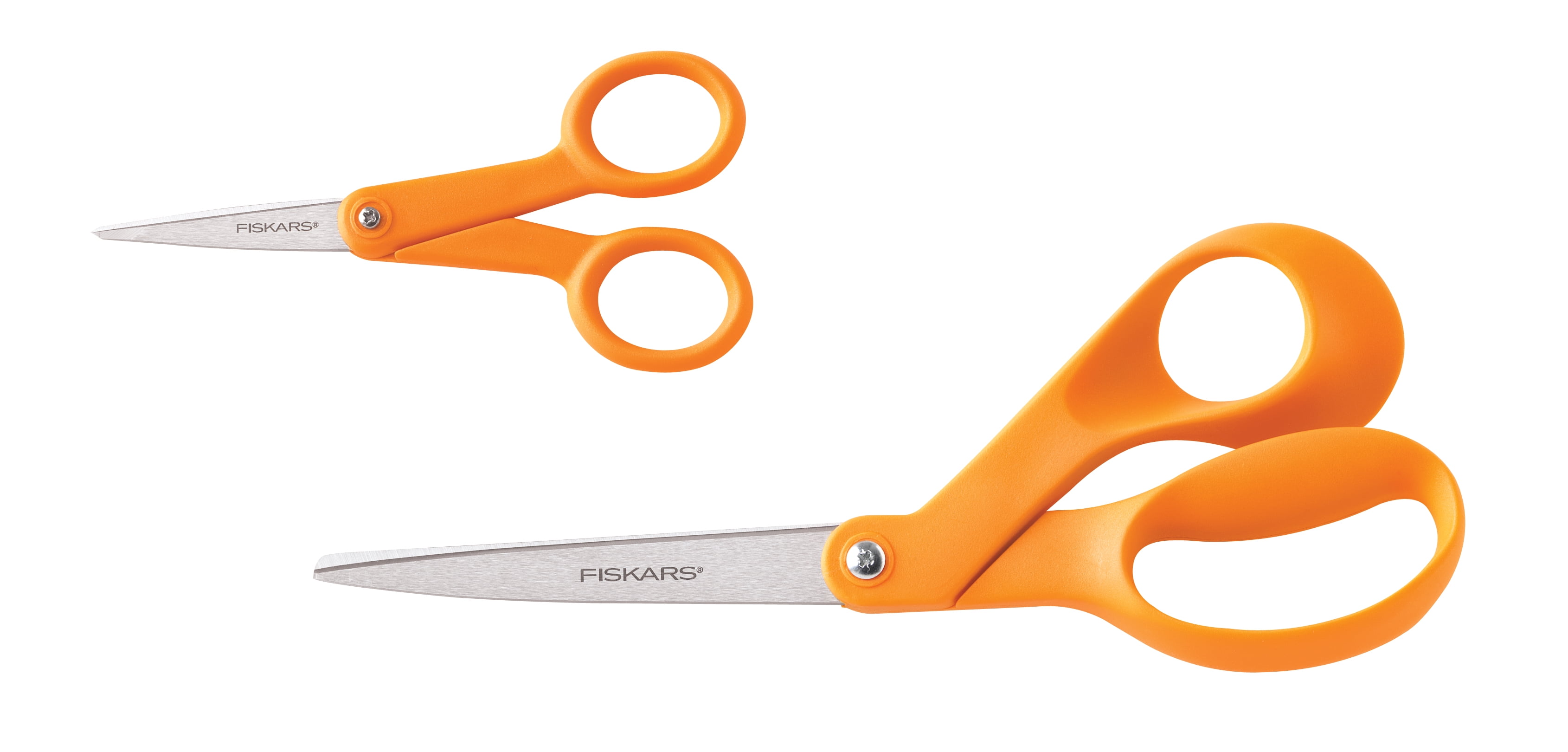 Fiskars 8 Orange-Handled Scissors & 5 Micro Tip Scissors Set, 2 Count
