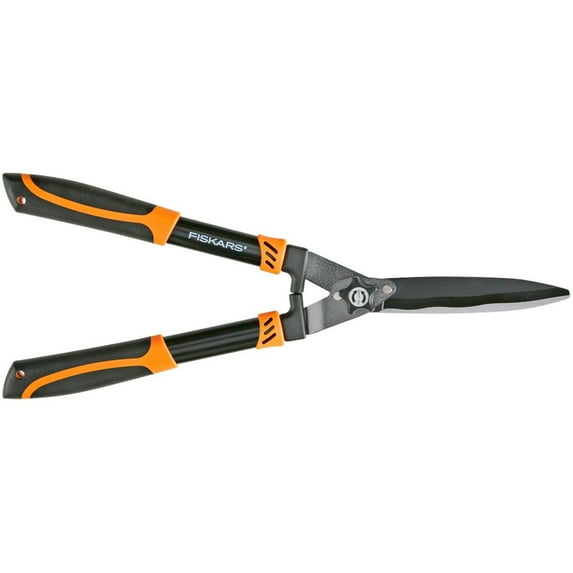 Fiskars 391710-1001 25 in. Wavy-Blade Hedge Shears with Adjustable Blade
