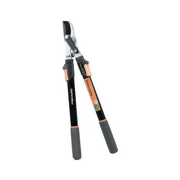 Fiskars 1-3/4 in. Cut Capacity Steel Blade, 25 in. - 37 in. Power-Lever Bypass Lopper with Extendable Handles 391681-1008