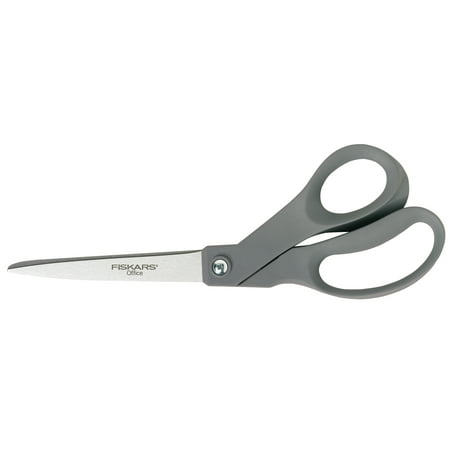 Fiskars All-Purpose Bent Scissors, 8 In, Gray