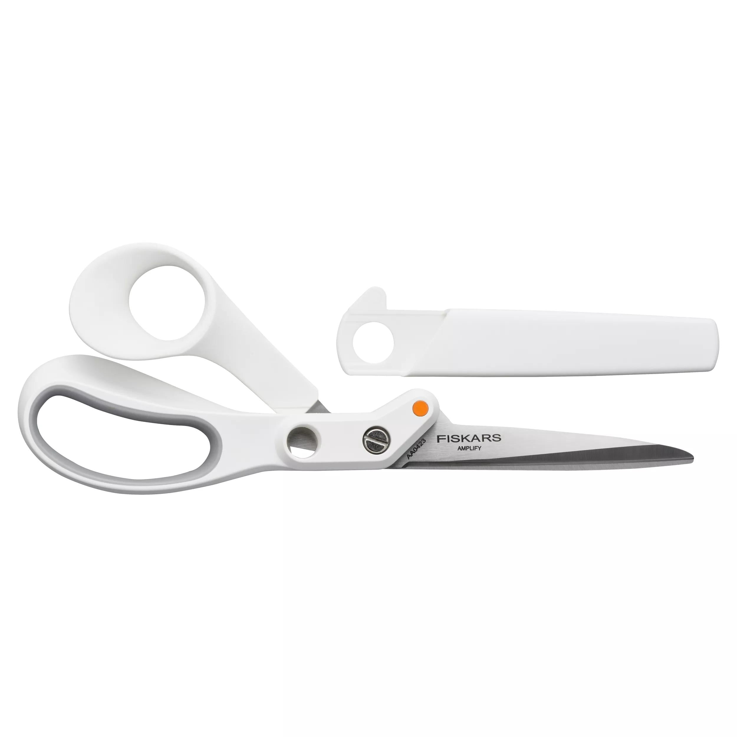 Fiskars Amplify 8 in. Mixed Media Scissors for Cardstock, Magnet & Chipboard
