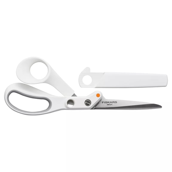 Fiskars Amplify 8 in. Mixed Media Scissors for Cardstock, Magnet & Chipboard
