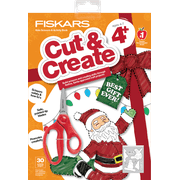 Christmas Crafts Paperback Activity Book with 5" Pointed-tip Scissors, Stocking Stuffers for Kids