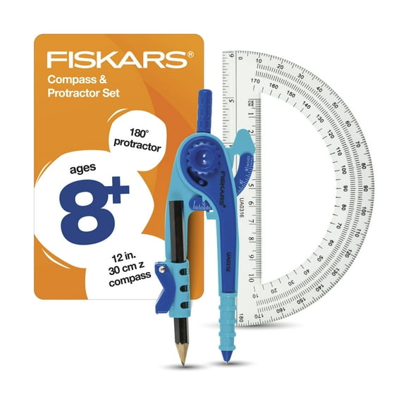 Fiskars Compass and Protractor Set