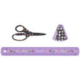thumbnail image 1 of Fiskars Designer Child 3-Piece Set, 5" Elementary School Scissors, 12" Ruler and Sharpener, 1 of 12