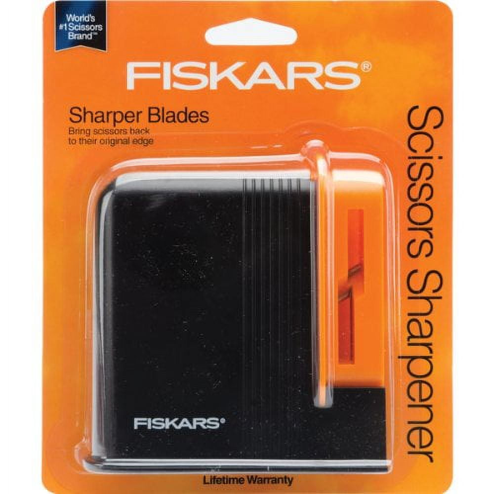 Fiskars Universal Compact Scissors Sharpener to Resharpen & Smooth