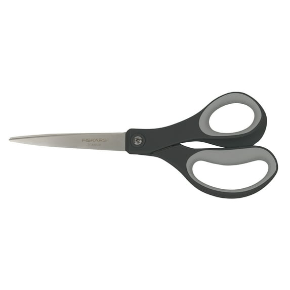 Fiskars Everyday Titanium Softgrip Scissors 8 in. Silver