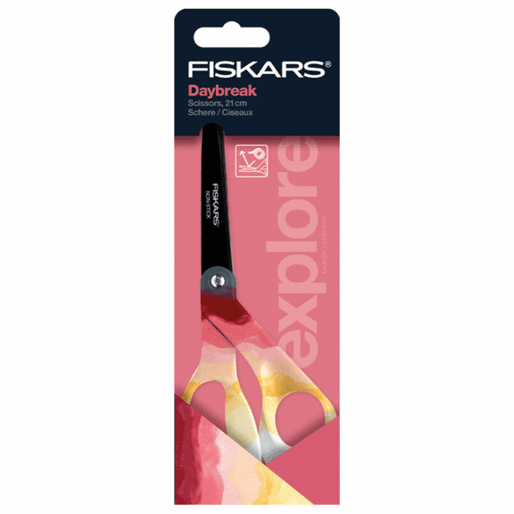 Fiskars Explore Collection Non-Stick Scissors: 8 in. / 1-pack (Daybreak)