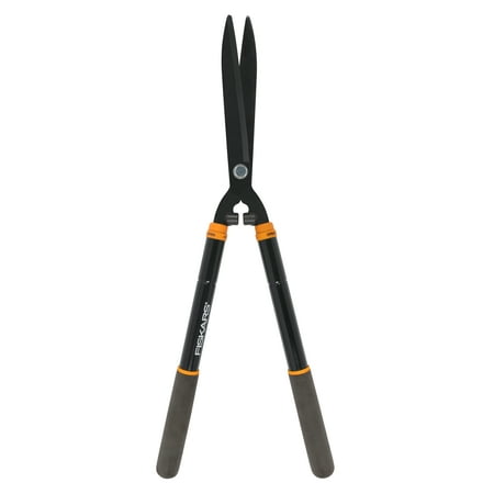 Fiskars Extendable Hedge Pruning Shears, 25-33" Adjustable Steel Clippers, Black