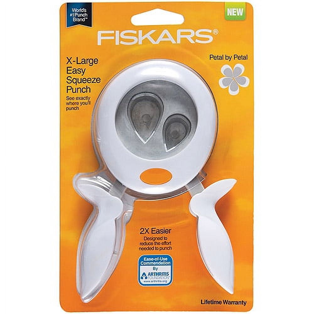 Punzonatrice A Compressione Fiskars Extralarge – Motivo Petal By Petal – Per Cartoncino E Scrapbooking