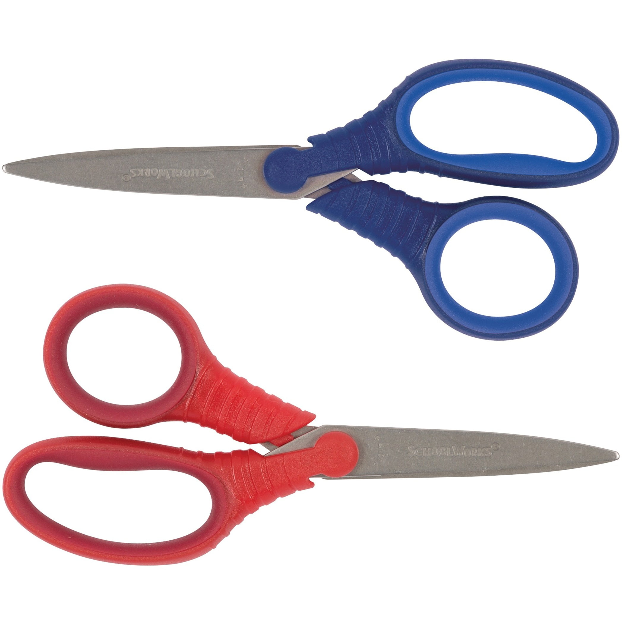 Kids Scissors,5.5′ Blunt tip Scissors for child,scissors for school  kids,Safe blade suitable for cutting paper handicraft painting  school,Blue-3 packs –  – Toys and Game Store