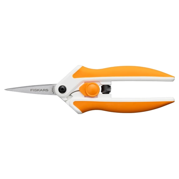 Fiskars FSK1069767 5 in. Micro Tip Scissor, Orange & White