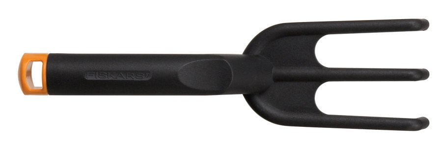 Fiskars Lightweight Black and Orange Poly Hand Cultivator