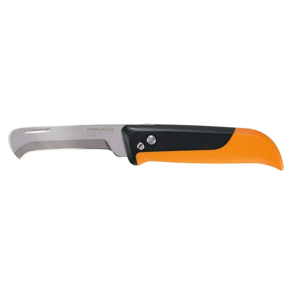 Fiskars Folding Produce Harvesting Garden Knife, 3" Blade Length, Food Gardening Tools, Orange