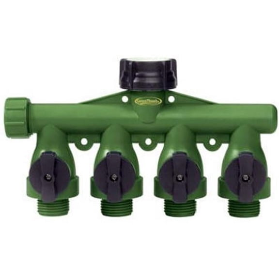 Fiskars  Green Thumb Premium 4-Way Manifold, Poly
