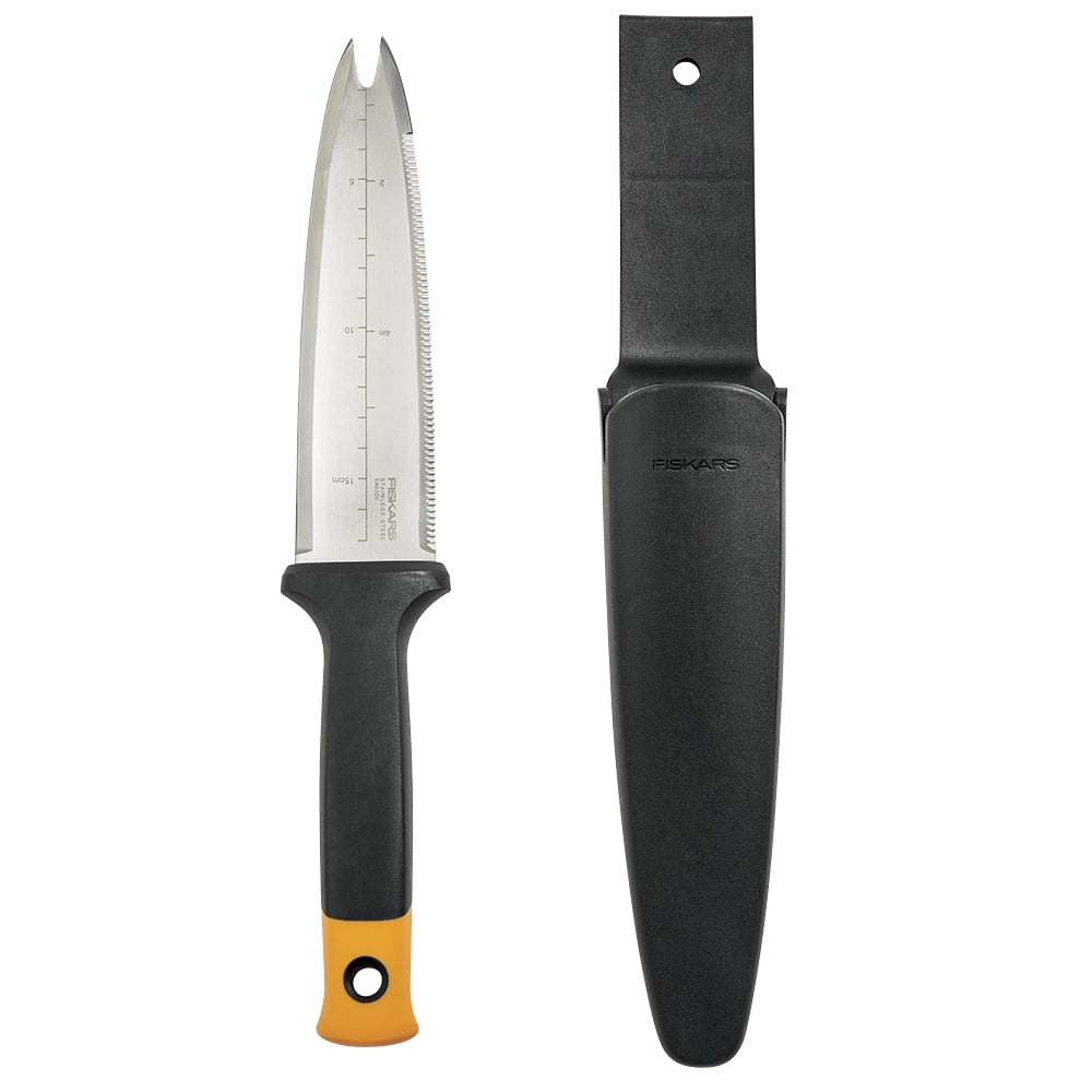 Fiskars Hard Edge 5.16 in. Stainless Steel Partial Tang Large Chef's Knife,  Single with 7.9 in. Blade 1051747 - The Home Depot