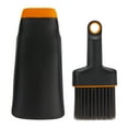 thumbnail image 1 of Fiskars Indoor and More Double-Sided Scoop and Brush Dustpan, Orange and Black, 1 of 13
